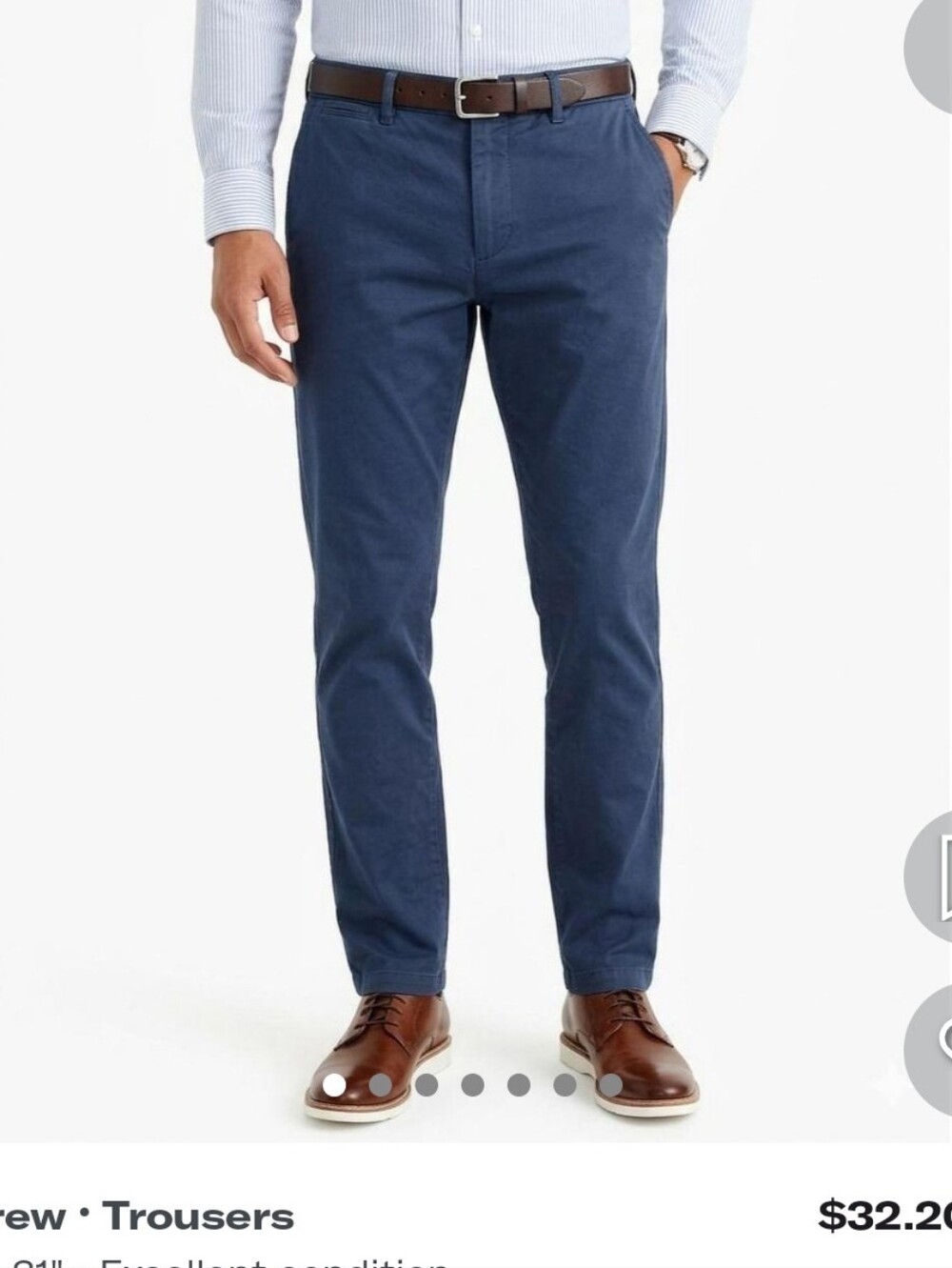 J Crew Navy 484 Slim Pants 33x30
